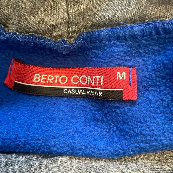 🇬🇷 BERTO CONTI Sweater - Blue & Gray - Picture 9 of 14